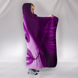 Calavera Fresh Look Design #3 Hooded Blanket (Purple Amethyst) - FREE SHIPPING