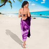 Calavera Fresh Look Design #3 Sarong (Purple Amethyst) - FREE SHIPPING