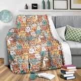 Crazy Cats Collection Throw Blanket - FREE SHIPPING