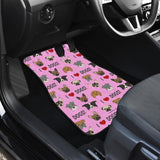 I Love Dogs Car Floor Mats (Richmond SPCA Light Pink, Front & Back) - FREE SHIPPING