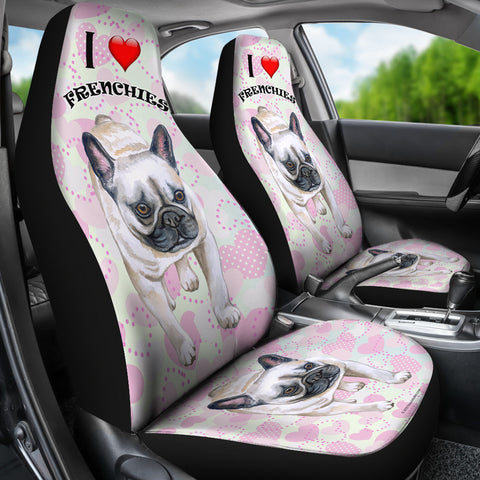 I Love Frenchies Car Seat Covers - FREE SHIPPING