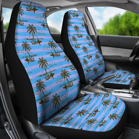 Island Surfer Car Seat Covers (Bright Blue)  - FREE SHIPPING