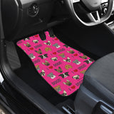 I Love Dogs Car Floor Mats (FPD Pink, Front & Back) - FREE SHIPPING