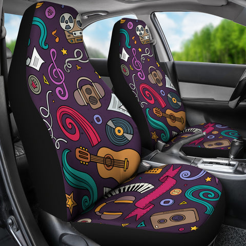 Musical Elements Design #1 Car Seat Covers - FREE SHIPPING