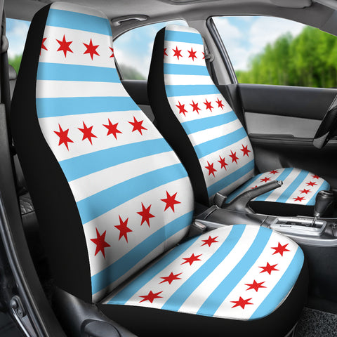 Chicago Flag Car Seat Covers - FREE SHIPPING