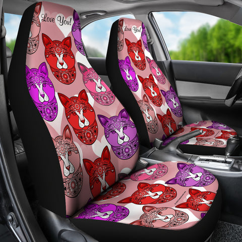 Fancy Pants Cat Car Seat Covers (Red)  - FREE SHIPPING