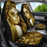 Calavera Fresh Look Design #2 Car Seat Covers (Hazel Sparkle & Shine Rose) - FREE SHIPPING