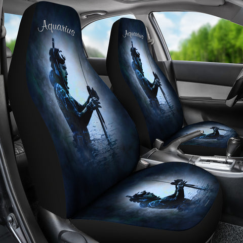 Aquarius Zodiac Sign Car Seat Covers - FREE SHIPPING