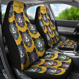 Fancy Pants Cat Car Seat Covers (Black With Gold Background) - FREE SHIPPING