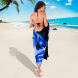 Calavera Fresh Look Design #3 Sarong (Blue Lapis Lazuli) - FREE SHIPPING