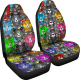 Fancy Pants Cat And Dog Car Seat Covers (Rainbow - With "Love You" Text)  - FREE SHIPPING