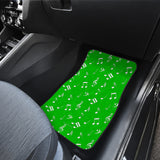 Musical Notes Design #1 (Green) Car Floor Mats - FREE SHIPPING