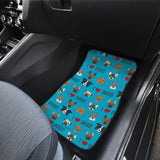 I Love Dogs Car Floor Mats (Richmond SPCA Blue, Front & Back) - FREE SHIPPING
