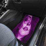 Calavera Fresh Look Design #3 Car Floor Mats (Purple Amethyst, Front & Back) - FREE SHIPPING