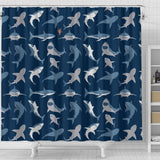 Shark Pattern #1 Shower Curtain - FREE SHIPPING