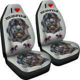I Love Newfies Car Seat Covers - FREE SHIPPING