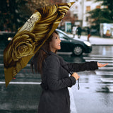 Calavera Fresh Look Design #2 Umbrella (Hazel Sparkle & Shine Rose) - FREE SHIPPING