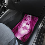 Calavera Fresh Look Design #3 Car Floor Mats (Pink Mystic Topaz, Front & Back) - FREE SHIPPING