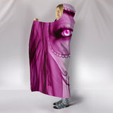 Calavera Fresh Look Design #3 Hooded Blanket (Pink Mystic Topaz) - FREE SHIPPING