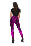 Calavera Fresh Look Design #2 Leggings (Pink Easy On The Eyes Rose) - FREE SHIPPING