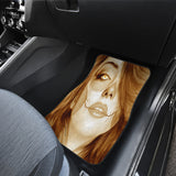 Calavera Fresh Look Design #3 Car Floor Mats (Honey Tiger's Eye, Front & Back) - FREE SHIPPING