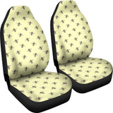 Honey Bees Design #1 Car Seat Covers (Light Yellow)  - FREE SHIPPING