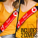 Deaf Seat Belt Covers - FREE SHIPPING