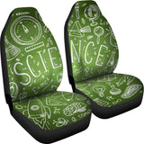 Science Chalkboard Car Seat Covers Green - FREE SHIPPING