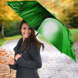 Calavera Fresh Look Design #2 Umbrella (Green Lime Rose) - FREE SHIPPING