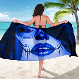 Calavera Fresh Look Design #3 Sarong (Blue Lapis Lazuli) - FREE SHIPPING