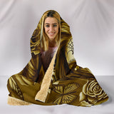 Calavera Fresh Look Design #2 Hooded Blanket (Hazel Sparkle & Shine Rose) - FREE SHIPPING