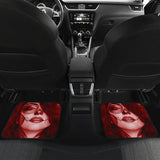 Calavera Fresh Look Design #3 Car Floor Mats (Red Garnet, Front & Back) - FREE SHIPPING
