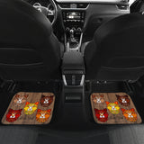 Fancy Pants Cat (Brown) Car Floor Mats (Front & Back) - FREE SHIPPING