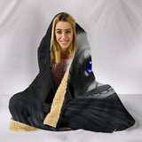 Calavera Fresh Look Design #4 Hooded Blanket (Blue) - FREE SHIPPING