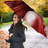 Calavera Fresh Look Design #2 Umbrella (Red Freedom Rose) - FREE SHIPPING