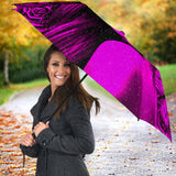 Calavera Fresh Look Design #2 Umbrella (Pink Easy On The Eyes Rose) - FREE SHIPPING