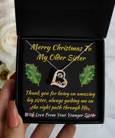 Little Sister Noun Necklace, Sister Gift, Sister Birthday, Sister  Christmas, Dictionary Definition Sister Message Card Gold Breakable Hearts  - Etsy
