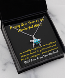 Blue Fire Opal Turtle Necklace Happy New Year To Wife From Husband, Spouse Good Luck Pendant, New Year's Jewelry, New Years Gift For Her