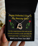 Love Dancing Necklace Saint Valentine's Day Gift To Wife From Wife, Valentine Day Jewelry, Lesbian Romantic Valentines Gift For Her