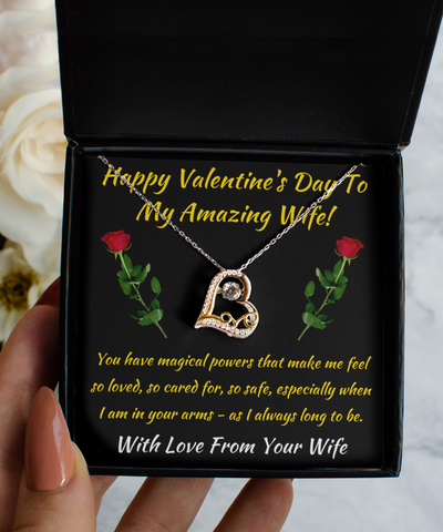 To My Wife Necklace, Gift For Wife, Wife Birthday Gift, Valentine Gifts For  Her! | eBay