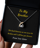 Wishbone Necklace Gift From Sister To Brother, Gift To Brother, Sister Brother Gifts, Gifts For Brother From Sister, Gift Between Siblings