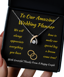 Wishbone Necklace, Thank You Gift For Wedding Planner, From Happy Couple, Bride And Groom, Organizer, Consultant, Coordinator, Designer
