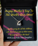 Wishbone Necklace Mothers Day Gift, Mother's Day Gift, Mother Gift From Daughter, World's Best Mom, Mother Daughter Jewelry Gift Ideas