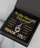Rising Phoenix Necklace, Best Caregiver Gift, Present For Nurse, Caretaker Pendant, Nanny Thank You, Carer, Minder, Sitter, Attendant