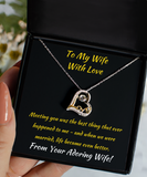 Love Dancing Necklace From Wife To Wife, Gay Couple Present, Woman To Woman Jewelry, Same Sex Present, LGBT, LGBTQ, Lesbian Couple Pendant