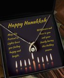 Wishbone Necklace, Happy Hanukkah Gift, Festival Of Lights Present, Chanukah Peace And Love Jewelry, Feast Of The Maccabees, Dedication