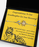 Sunflower Bracelet Rehab Recovery Congratulations Gift For Granddaughter From Grandparents, Rehabilitation Congrats From Grandma And Grandpa