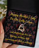 Love Dancing Necklace Happy Mother's Day Gift To The Lady I Love, Mothering Sunday Present For Partner, Girlfriend Jewelry, Mom Gift